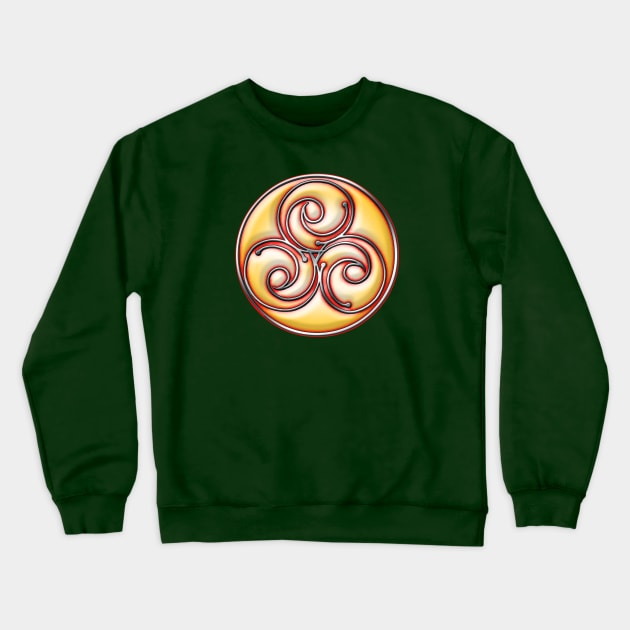 The Triple Blessing Triskel Crewneck Sweatshirt by IanCorrigan